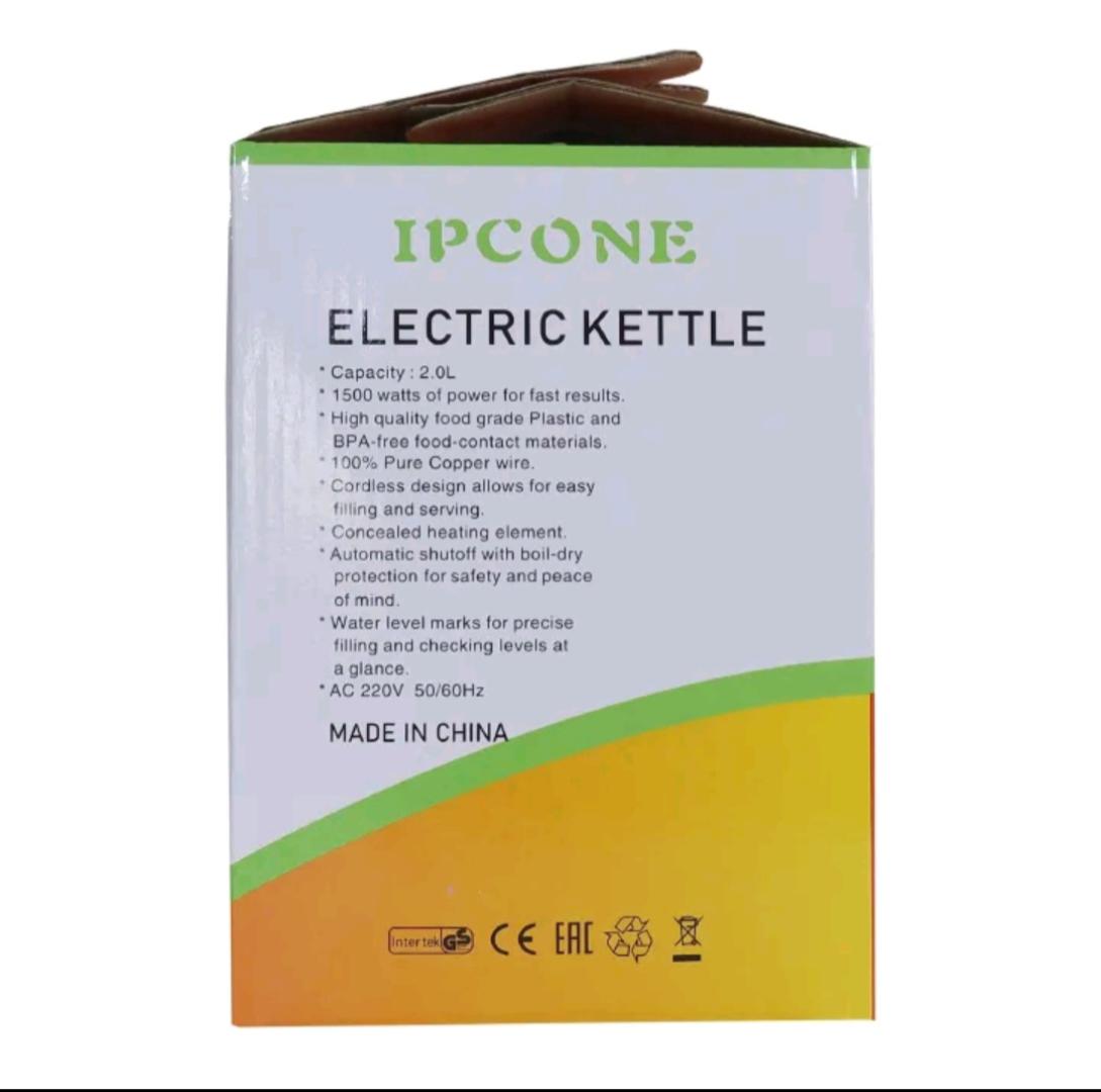 IPCONE 2L 1500W 2L Energy Efficient Electric Water Kettle Heater Jug Cordless Stainless Steel Electric Kettle 2l Kettle Kettle kitchen appliance small appliance kettle boiling water kettle household