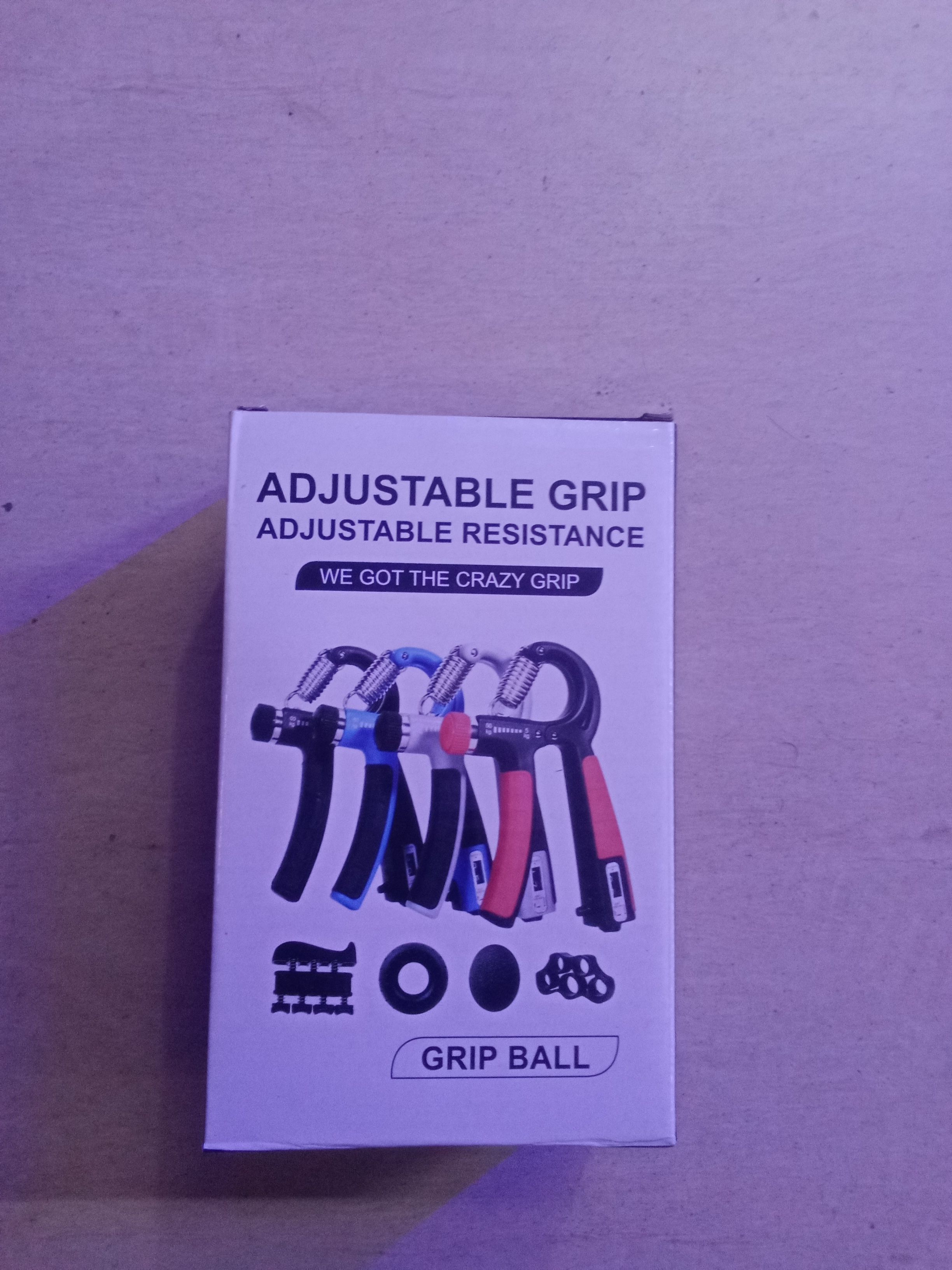 🤮5pc Hand Grip Strengthener 5-60kg Adjustable Hand Gripper, Finger Stretcher, Stress Relief Grip Ball for Athletes Musicians Forearm Trainer Hand Exerciser Premium Design☀️