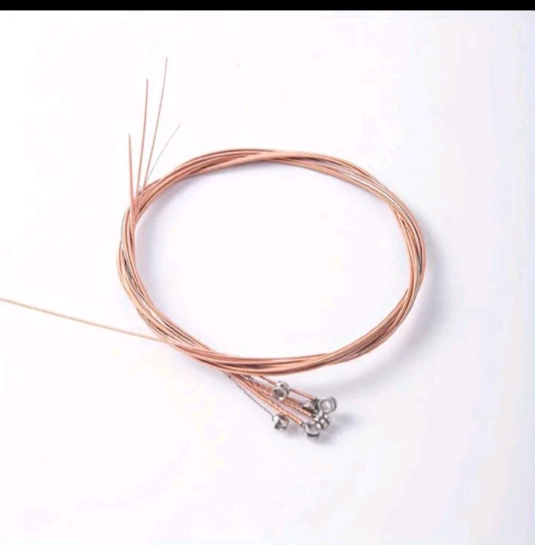 Acoustic guitar strings: set of 6 fits all guitar sizes including acoustic and semi-acoustic guitars