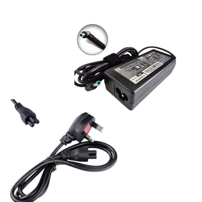EliteBook Blue Pin Laptop Charger – 19.5V 3.33A 65W Adapter for 820 G3, 840 G3, 850 G3, 840 G4, 850 G4, 830 G5, 840 G5, 840 G6, 1030 G2 – Complete with Power Cable