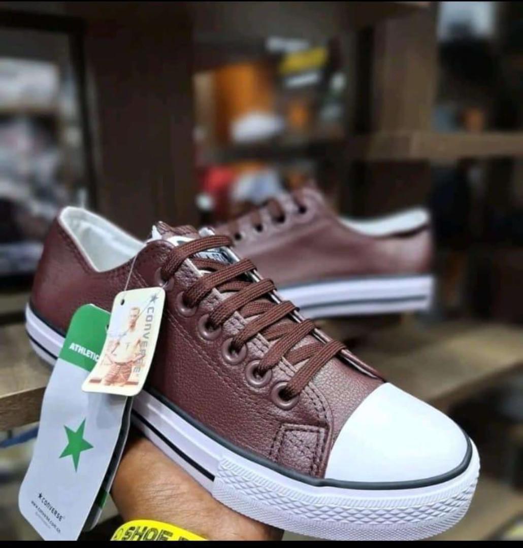 Leather rubbers shoes,flat canvas all stars, available from sizes 37-42 in different colours, Maroon,grey,white red-cut,black sole white,black ,white black-cut,quality assured, leather