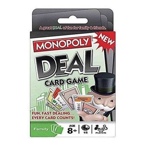 Monopoly Deal Card Game Party Games Quick Card Game for 2-5 Players Fun Travel Card Game Fun Games for Families and Kids