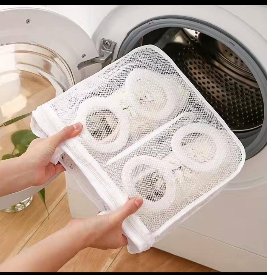 Laundry Bag, Shoe Washing Bag, Mesh Laundry Bags, Shoe Washing Machine Bag, Multi functional Shoe Wash Bag with Durable Zipper