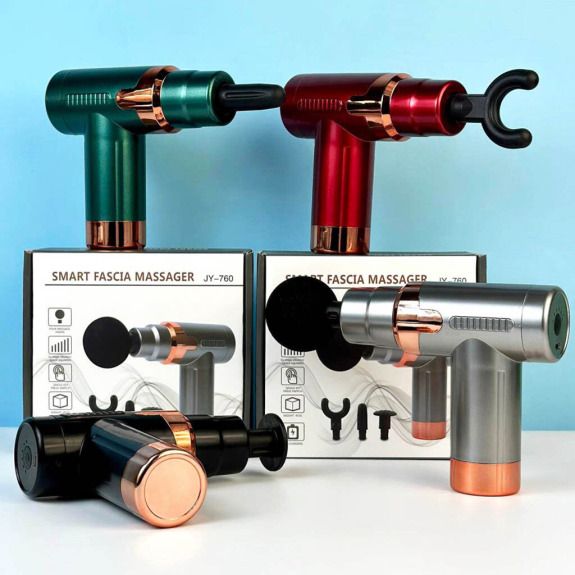 New arrivals 🔥🔥🔥🔥🤼🎳 Massage gun - 6 speed, 4 head options, rechargeable, now available in 4 colours with a golden ring