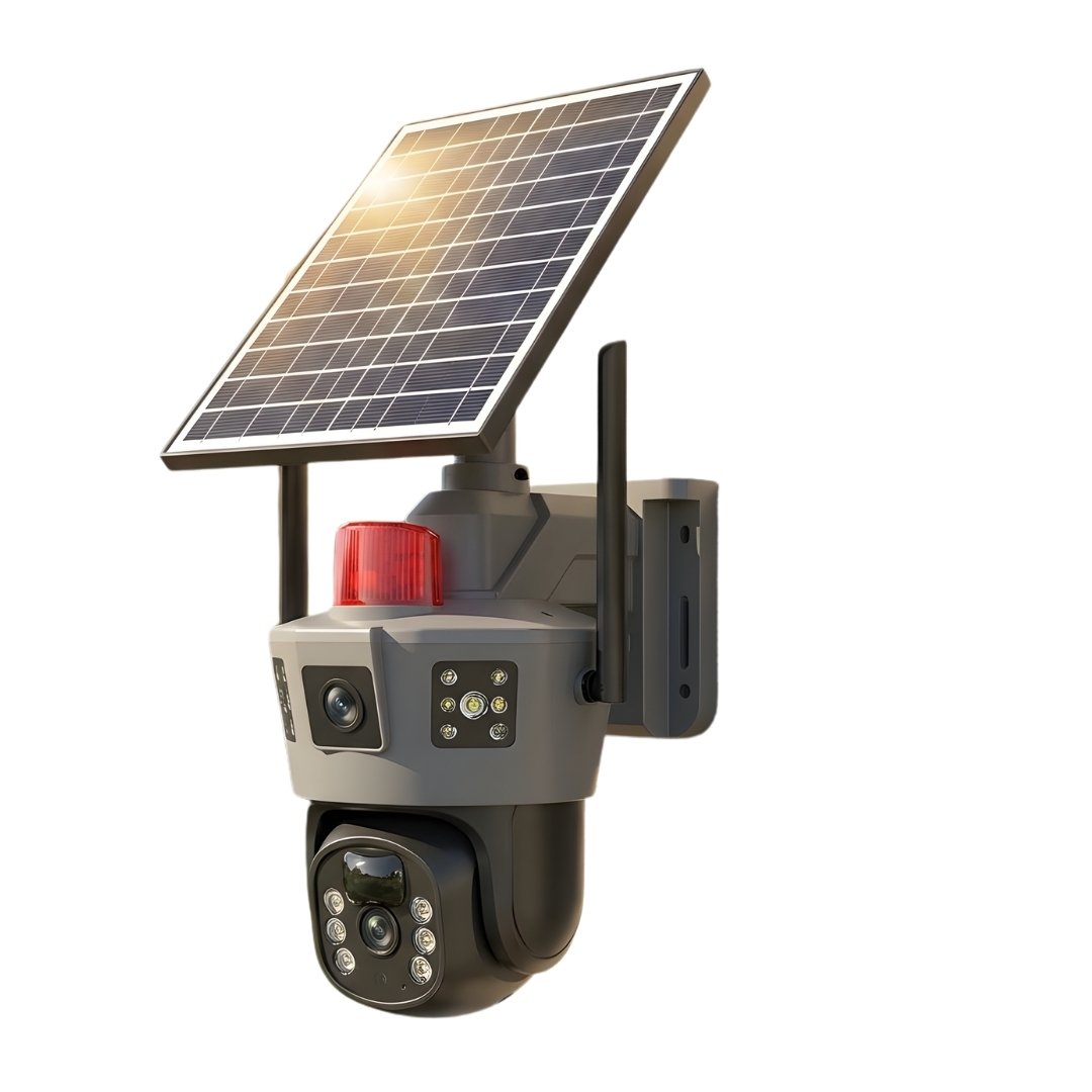 Dual Lens 4G Solar CCTV Camera - Outdoor & waterproof