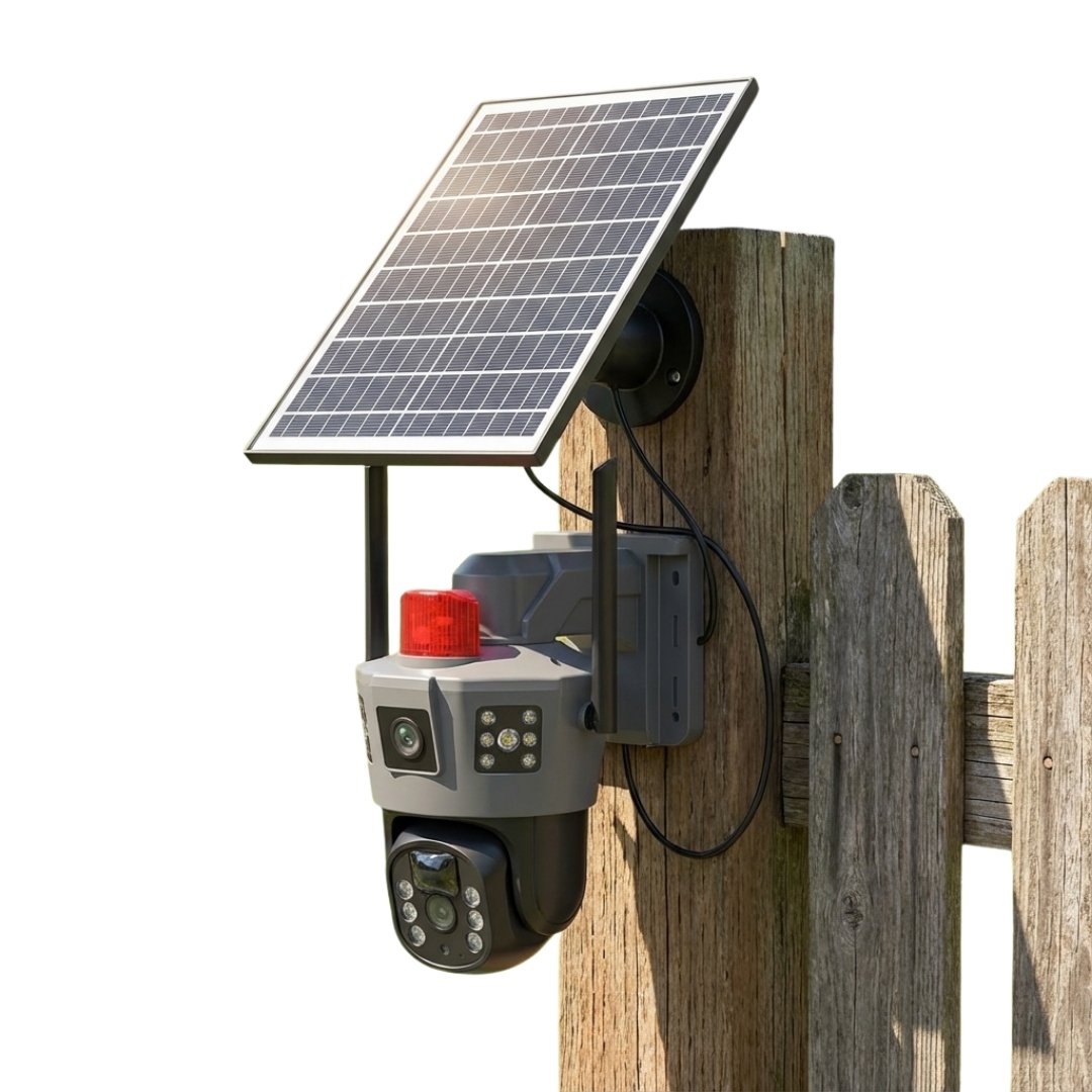 Dual Lens 4G Solar CCTV Camera - Outdoor & waterproof