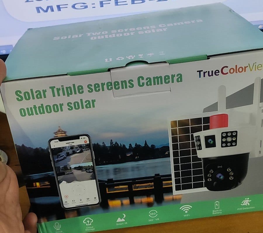 Dual Lens 4G Solar CCTV Camera - Outdoor & waterproof