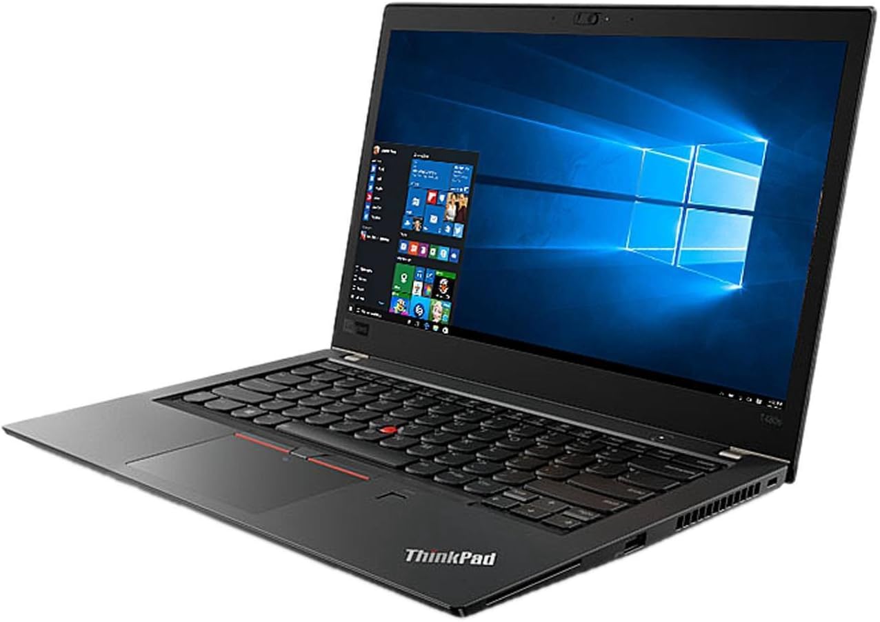 (i7+16GB+512GB+14") Refurbished Lenovo ThinkPad T480s Laptop Intel Core i7 8th gen 16GB RAM 512GB SSD 14" FHD Refurbished Laptops Computer Bluetooth Webcam Intel Graphics windows 11 Black 14 inch