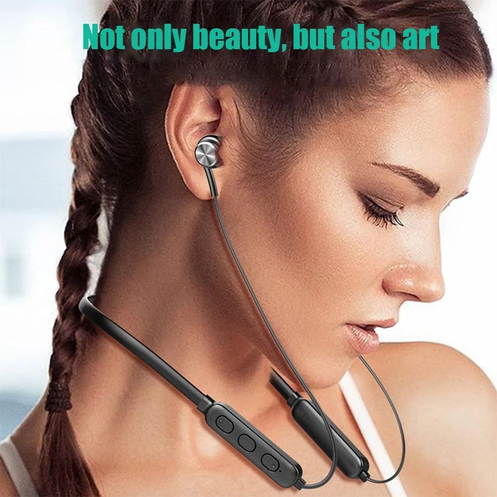 GreatMall® Wireless Earphones Bluetooth 5.3 Neckband Headphones Gaming LED Display HIFI Headset Sports TWS Earbuds With Mic TF Card