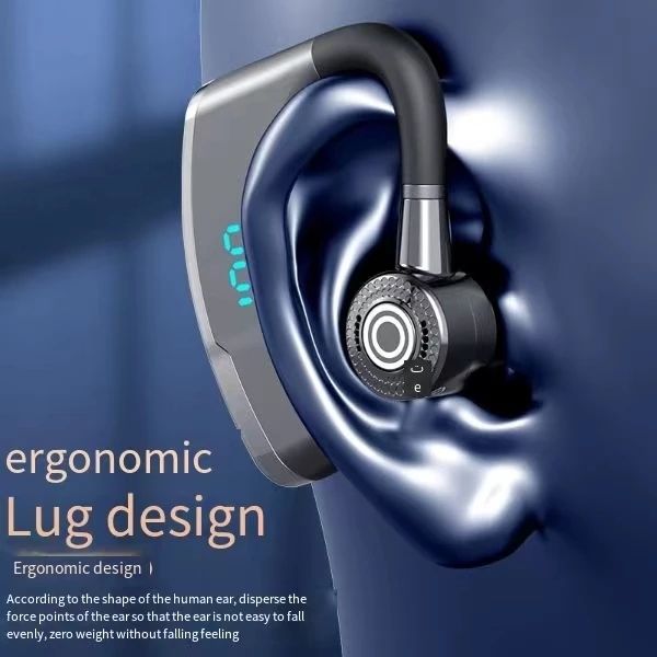 TIMACK V9 Business Wireless Bluetooth Earphone With HD Mic Calling Noice Cancelling Driver Car Sport Business Earpods HD Call Headset Outdoor  270° Rotation