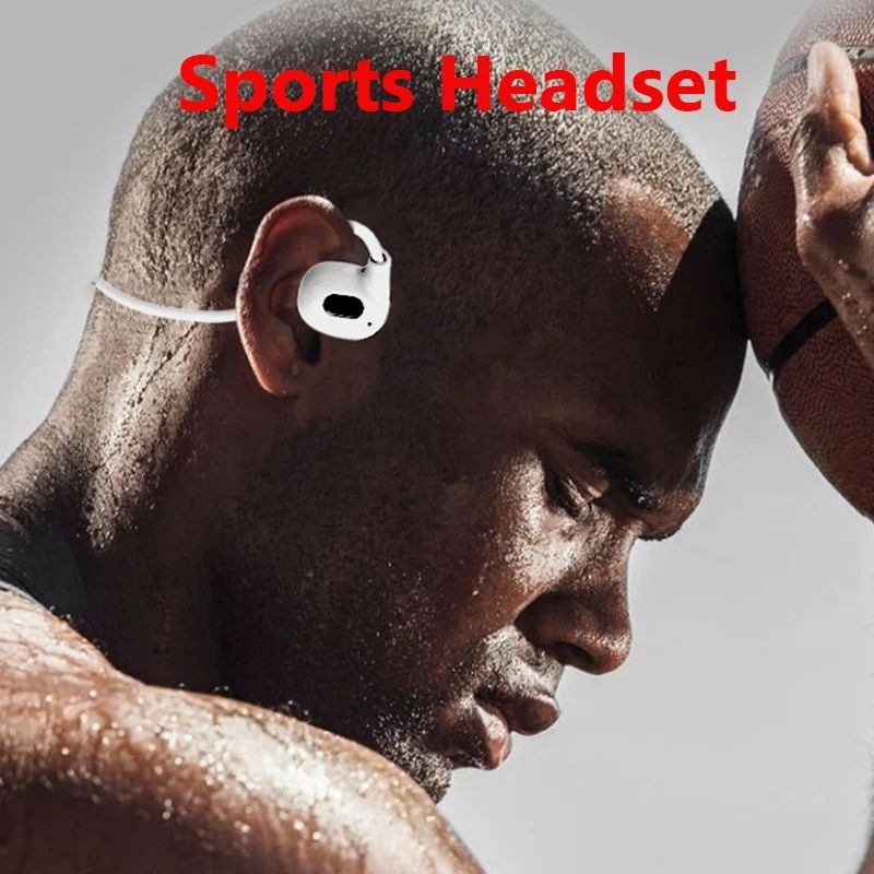 TIMACK Wireless Earbuds Bluetooth 5.3 Earphones Air-Conduction Waterproof Earpods Stereo Over-Ear Sports Headphones with Mic