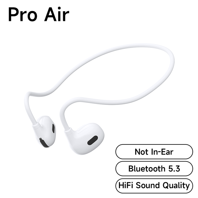 TIMACK Wireless Earbuds Bluetooth 5.3 Earphones Air-Conduction Waterproof Earpods Stereo Over-Ear Sports Headphones with Mic