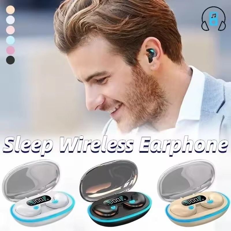 GreatMall® X55 Sleeping Earbuds Wireless Mini Headphones For Work TWS Bluetooth Earphone Stereo Hidden Headsets with Mic HD Call Sport Earpods