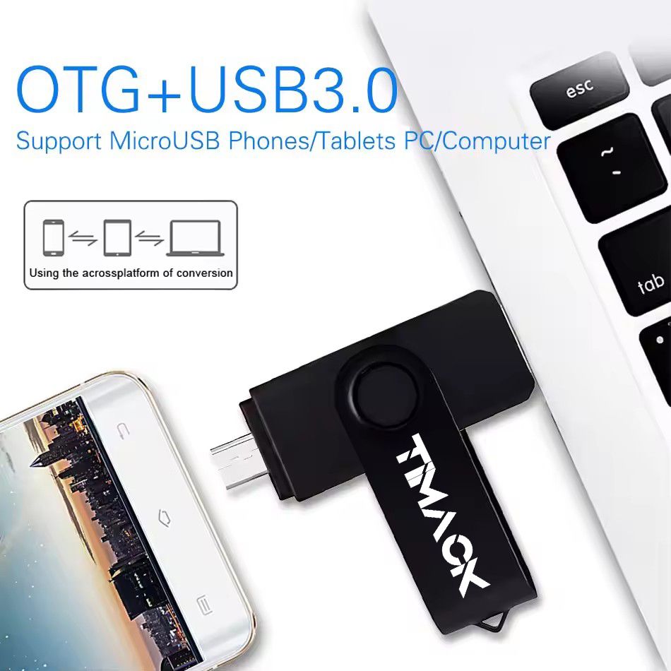 【FREE GIFT】TIMACK® 128GB USB 3.0 Metal OTG 2 IN 1 Type C Flash Drive 64GB Pen Drive 16GB Pendrive Disk On Key USB Stick Memory Flash Disk Real Capacity Promotion