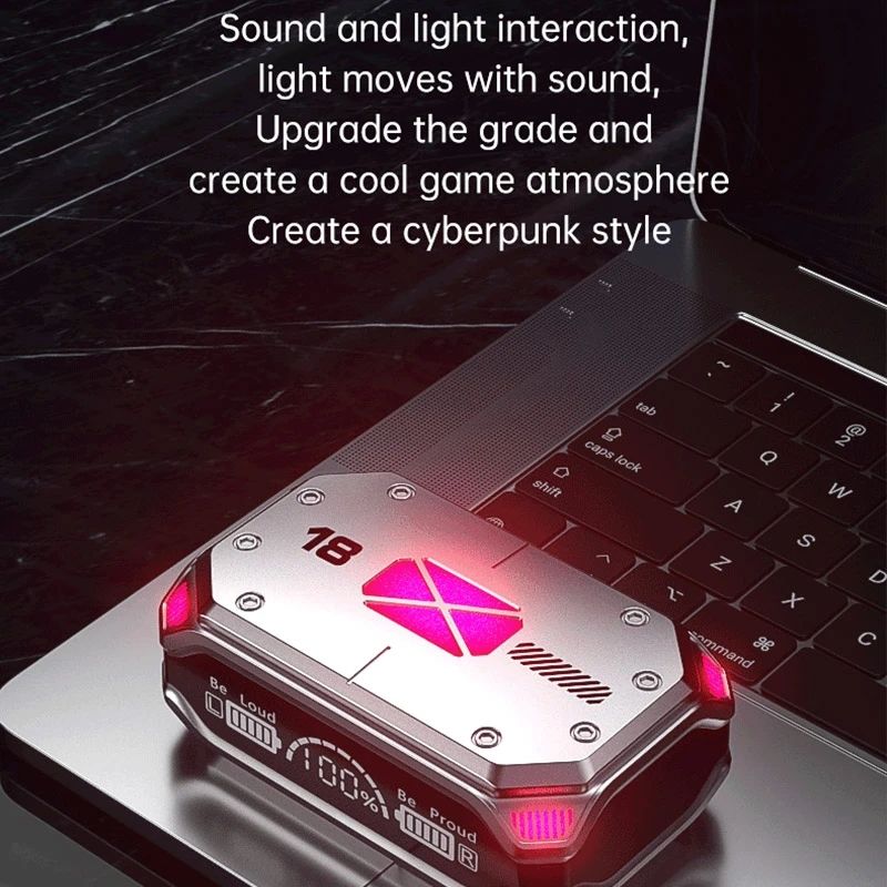 GreatMall® M41 Bluetooth Earphone Wireless Earbuds Smart Touch Digital Display Stereo Earpods With Colour Light Magnetic Suction Headset