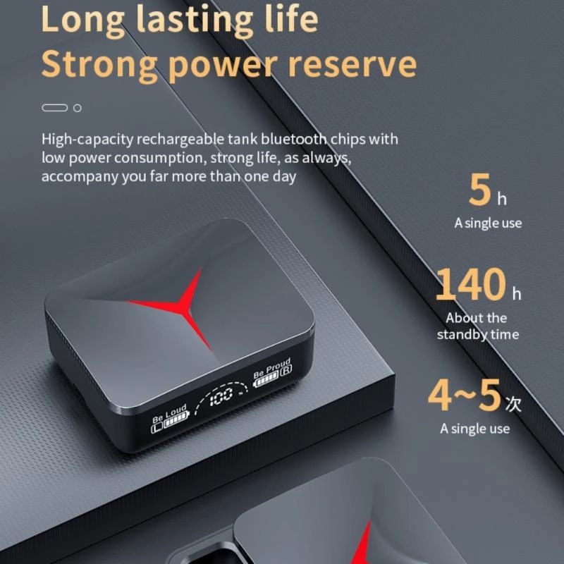 GreatMall® TWS M90 Pro Wireless Earbuds Gaming Bluetooth Earphone Sport Earpods Music Headsets For Iphone Xiaomi