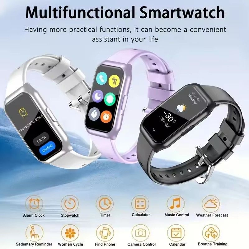 GreatMall® New Smart Watch Bluetooth Calling Heart Rate&Sleep Monitoring Flashlight AI Assistant Men Women Smartwatch For Android&IOS