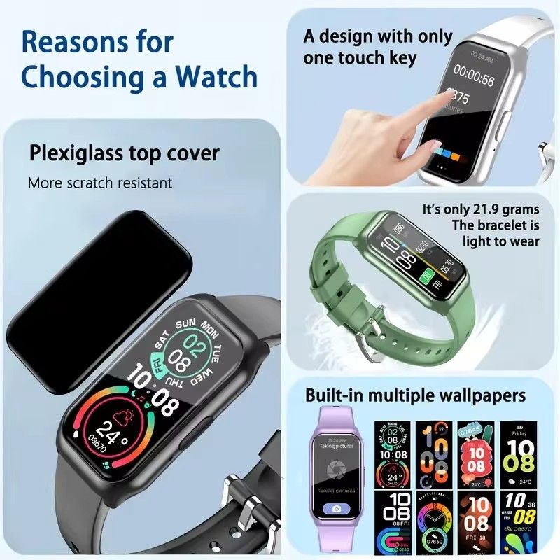 GreatMall® New Smart Watch Bluetooth Calling Heart Rate&Sleep Monitoring Flashlight AI Assistant Men Women Smartwatch For Android&IOS