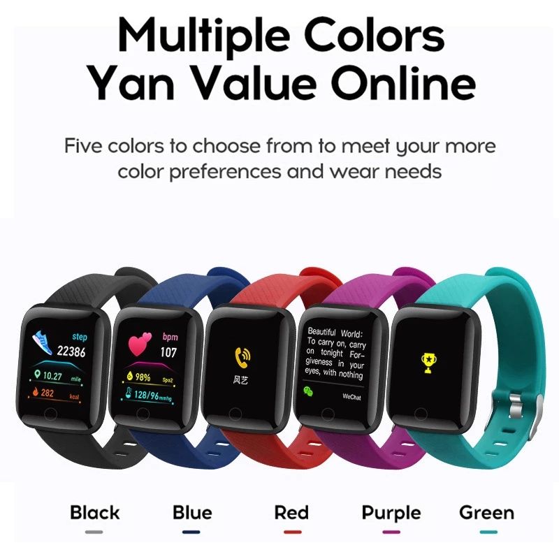 GreatMall® Smart Watch Sport Wristband Running Fitness Monitor Track Heart Rate Message Remind Men Smartwatch Woman Clock