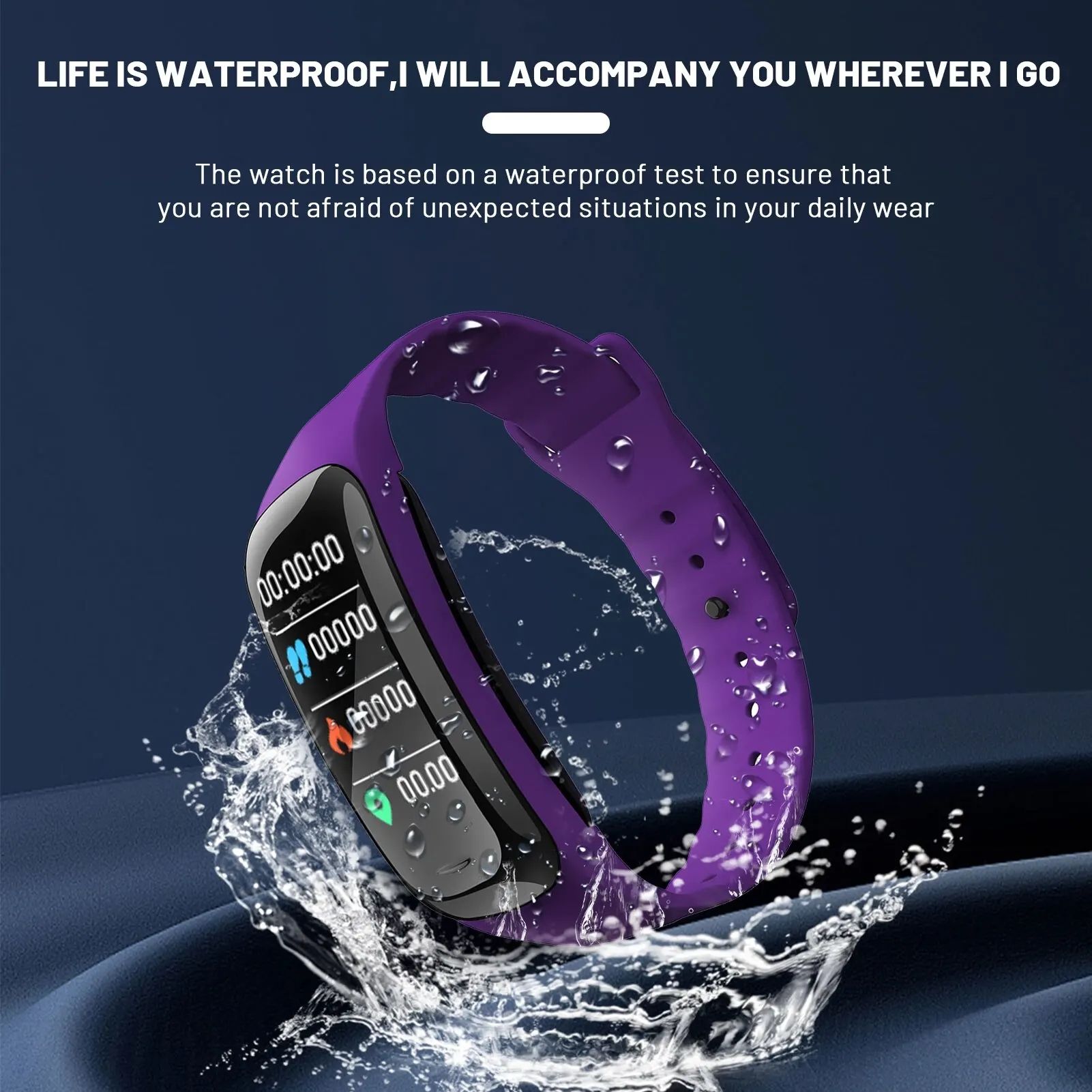 GreatMall® Smart Watch Sport Wristband Fitness Monitoring Track Heart Rate Call and Message Remind Men Smartwatch for Men Women Kids Gift