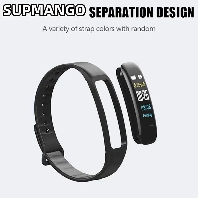 GreatMall® Smart Watch Sport Wristband Fitness Monitoring Track Heart Rate Call and Message Remind Men Smartwatch for Men Women Kids Gift