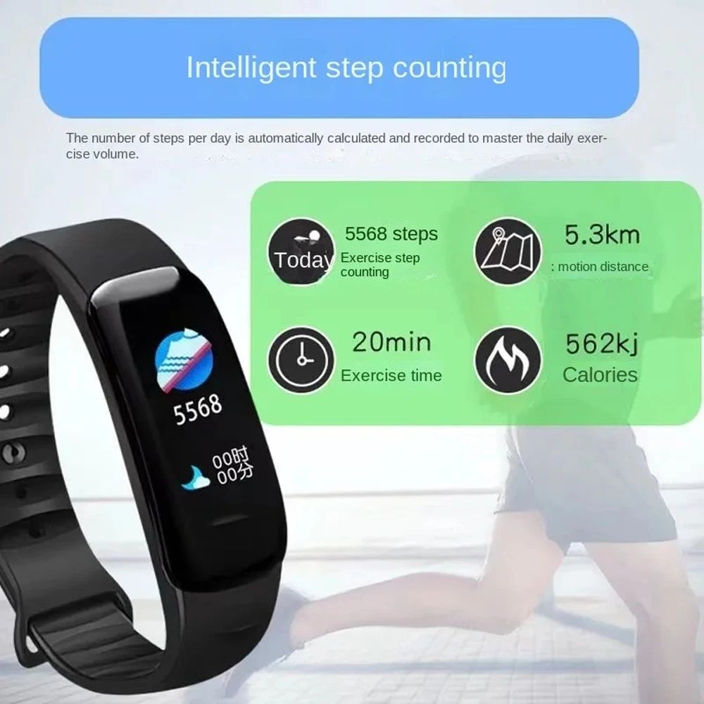 GreatMall® Smart Watch Sport Wristband Fitness Monitoring Track Heart Rate Call and Message Remind Men Smartwatch for Men Women Kids Gift