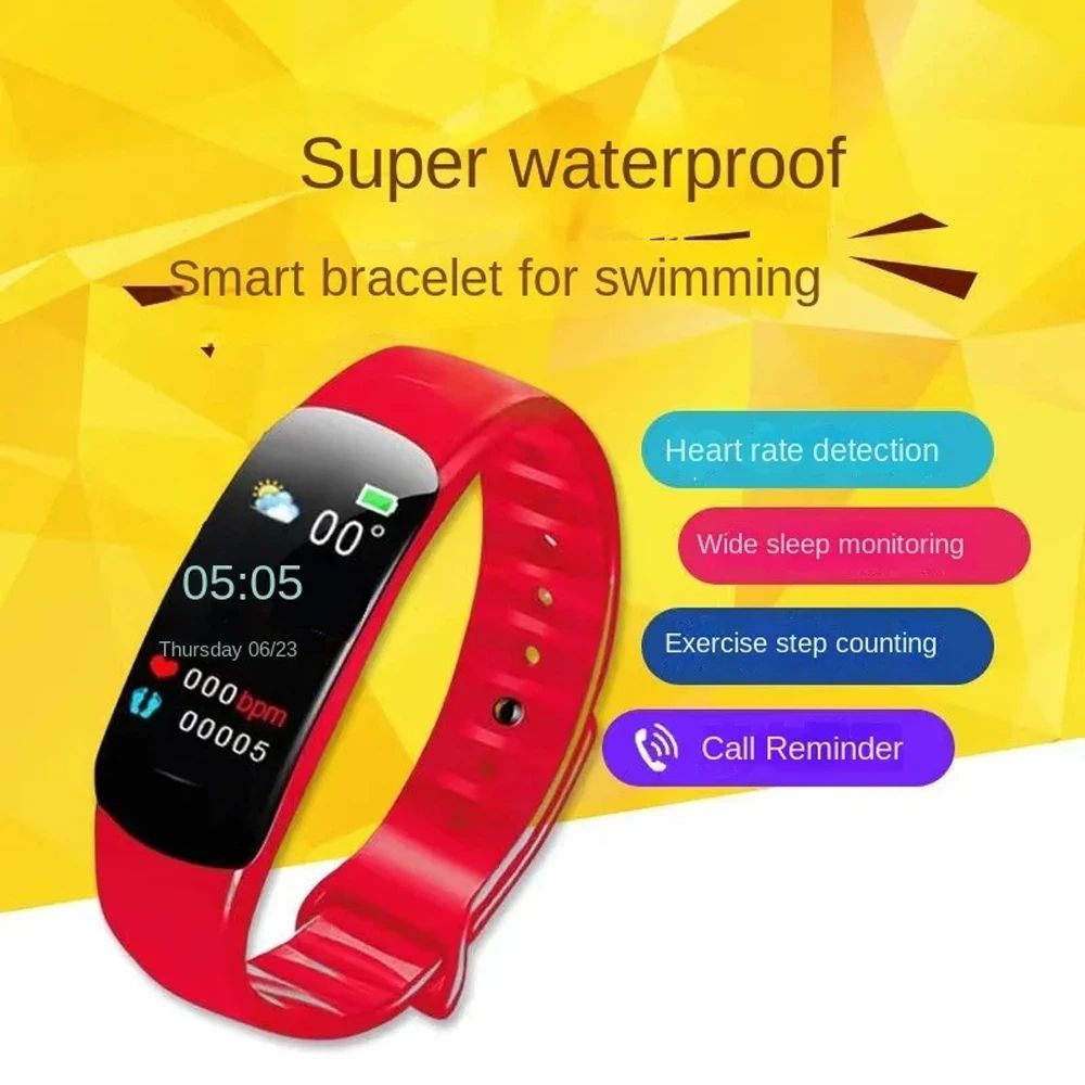 GreatMall® Smart Watch Sport Wristband Fitness Monitoring Track Heart Rate Call and Message Remind Men Smartwatch for Men Women Kids Gift