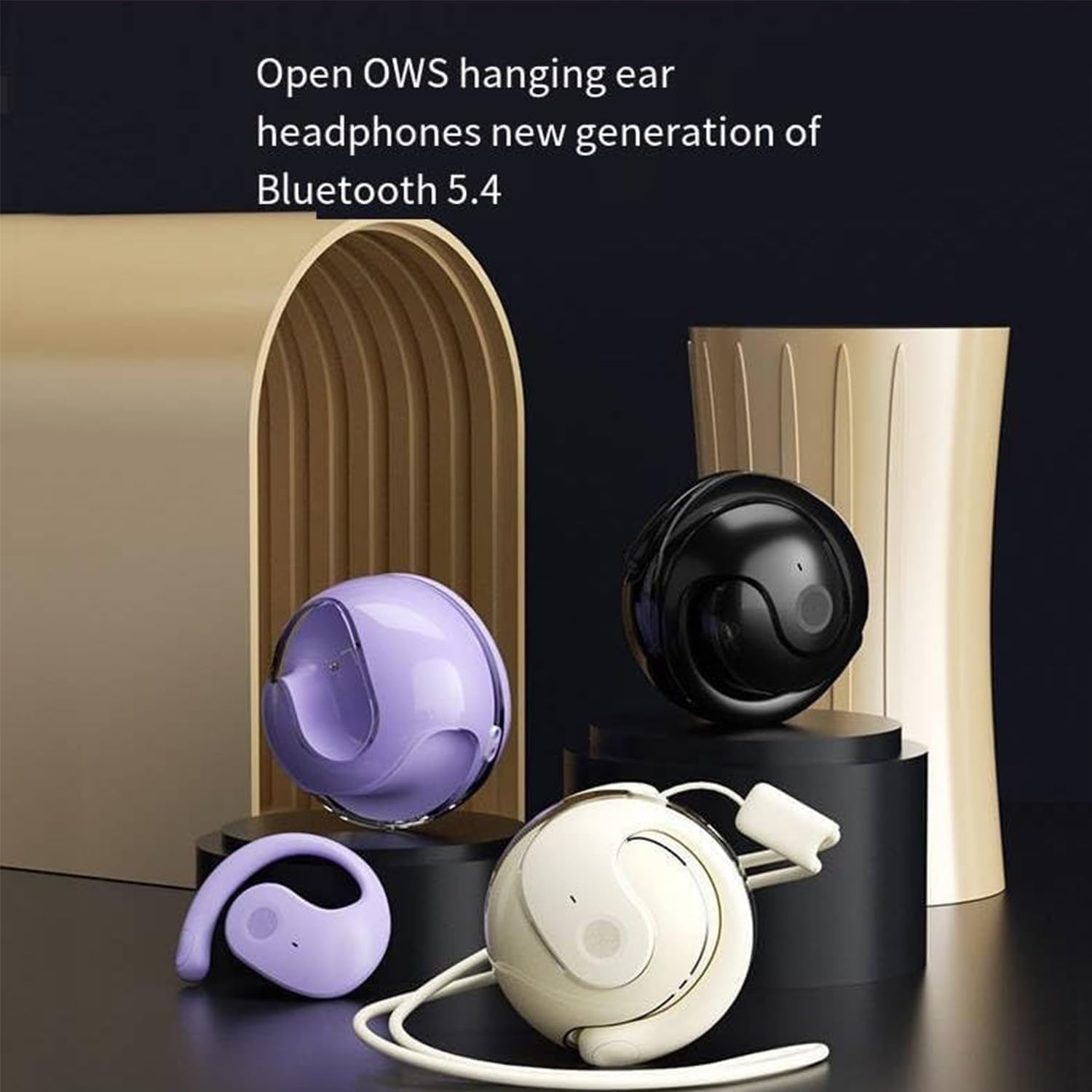 GreatMall® TWS Bluetooth Earphone Wireless Earbuds JM13 HiFi Sound Ear Hook Sport Music Earpods IPX5 Waterproof Headset for Android IOS