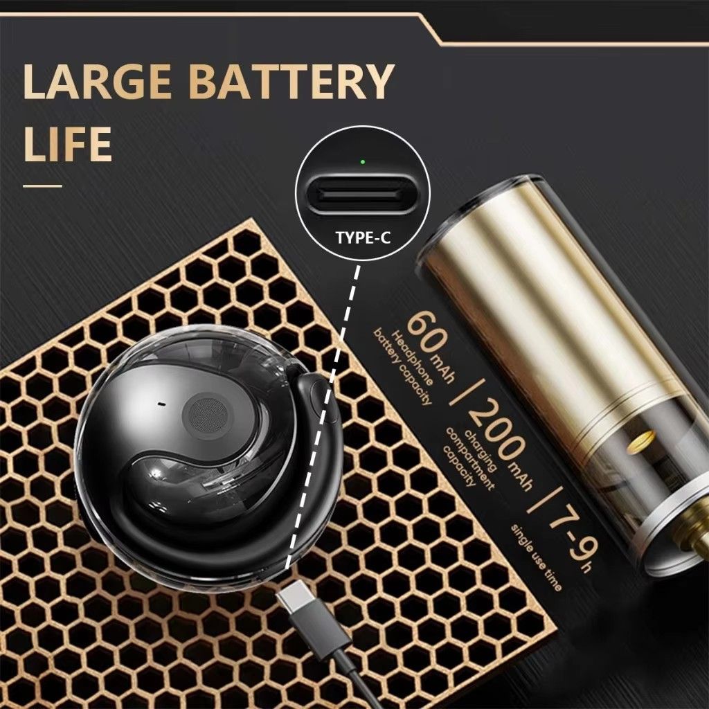 GreatMall® TWS Bluetooth Earphone Wireless Earbuds JM13 HiFi Sound Ear Hook Sport Music Earpods IPX5 Waterproof Headset for Android IOS