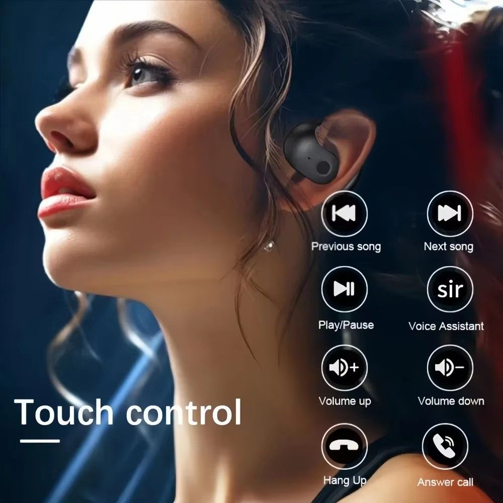 GreatMall® TWS Bluetooth Earphone Wireless Earbuds JM13 HiFi Sound Ear Hook Sport Music Earpods IPX5 Waterproof Headset for Android IOS