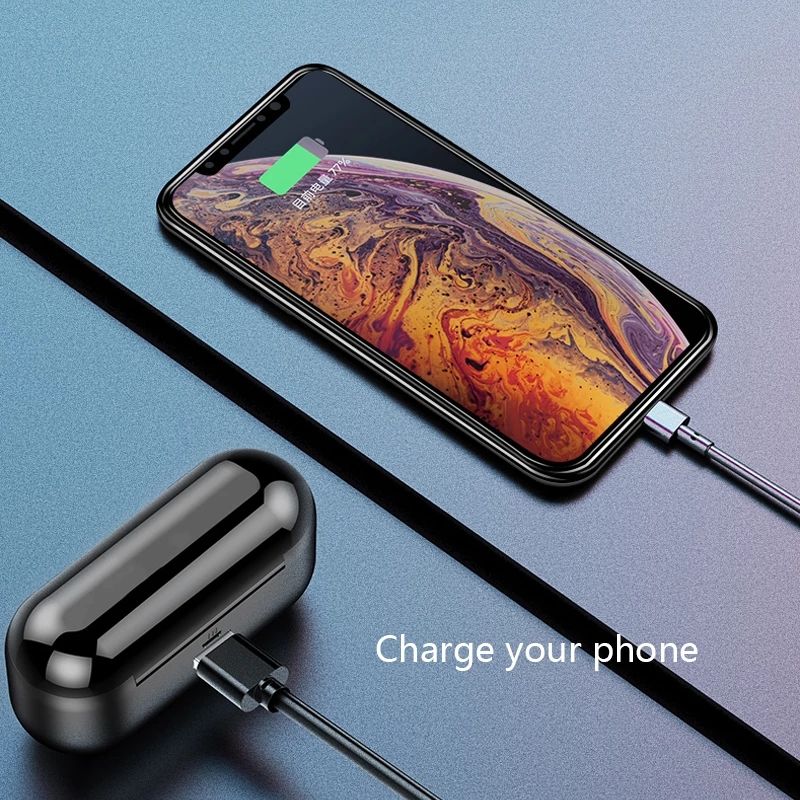 GreatMall® F9 Bluetooth Earphones TWS Headphones Wireless Earbuds with Mic 3000mAh Charging Box Stereo In-Ear Earpods Sports