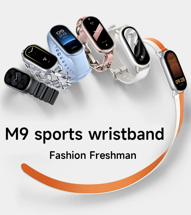 GreatMall® Mi Band 9 Full touch SmartWatch Men Women Monitoring Bluetooth Call HeartRate Sports Fitness Tracking Smart Watch For Xiaomi iOS
