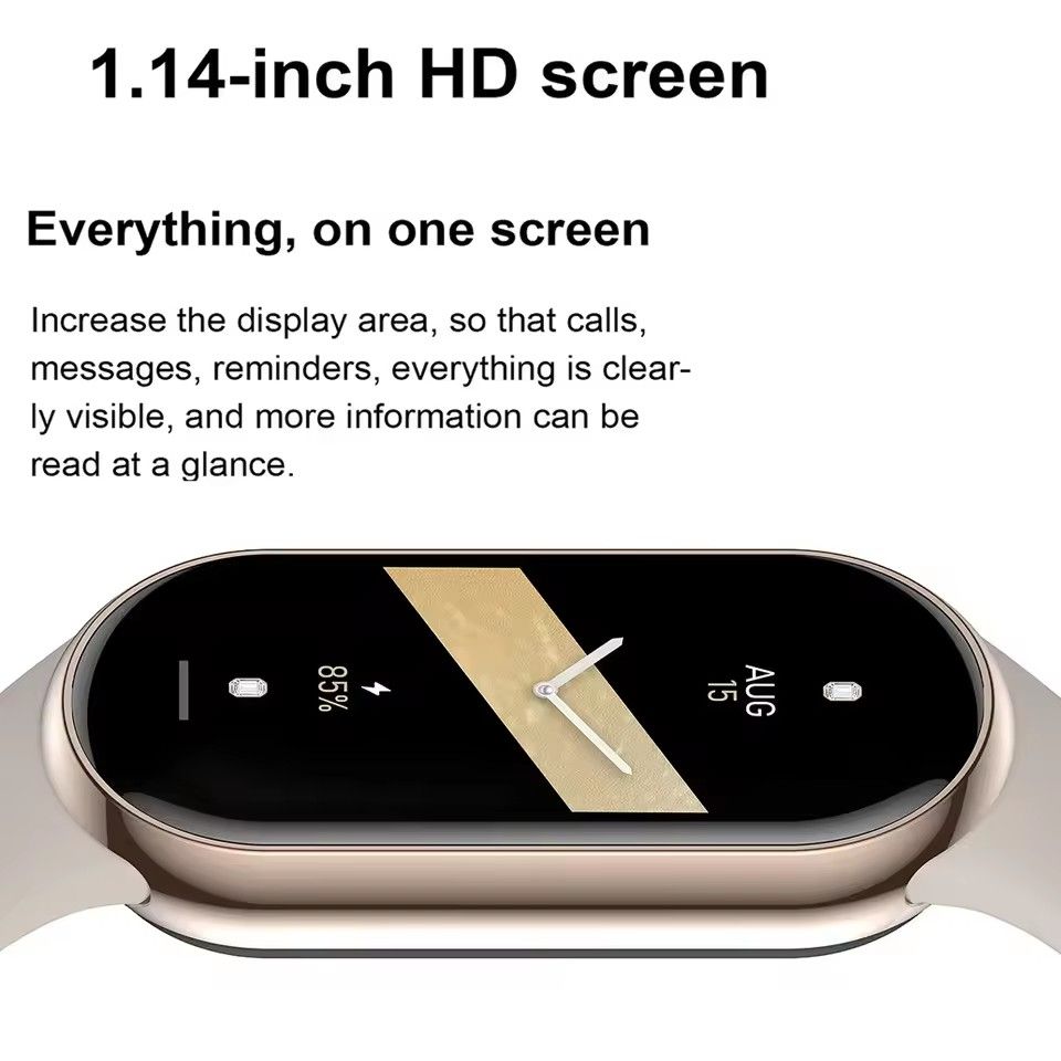 GreatMall® Mi Band 9 Full touch SmartWatch Men Women Monitoring Bluetooth Call HeartRate Sports Fitness Tracking Smart Watch For Xiaomi iOS