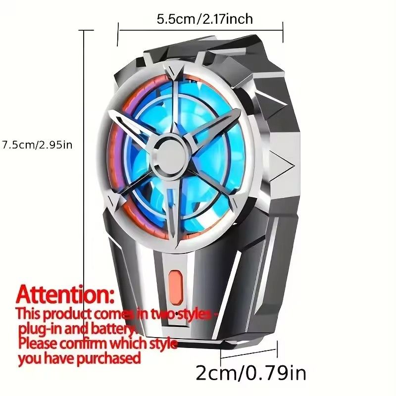 GreatMall® X52 Cooling Fans For Mobile Phone Rechargeable Battery Silent Cooler Three Speed Adjustable Cell Phone Gaming Radiator Clip