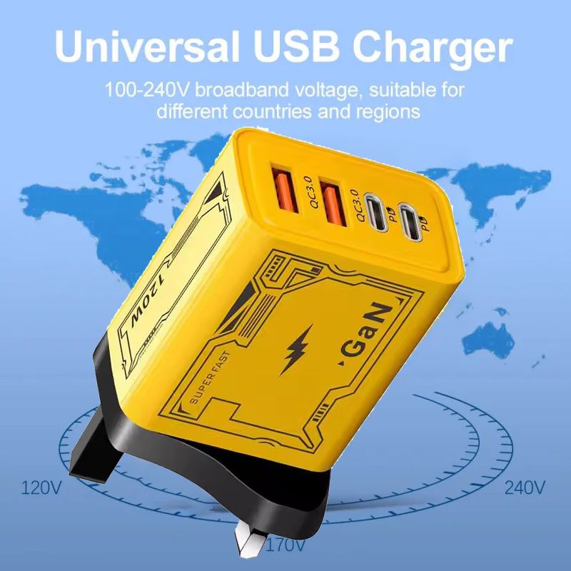 GreatMall® 65W USB Charger Type C Fast Charging Mobile Phone Charger For iPhone Xiaomi Samsung Huawei Quick Charger Travel Charge Adapter