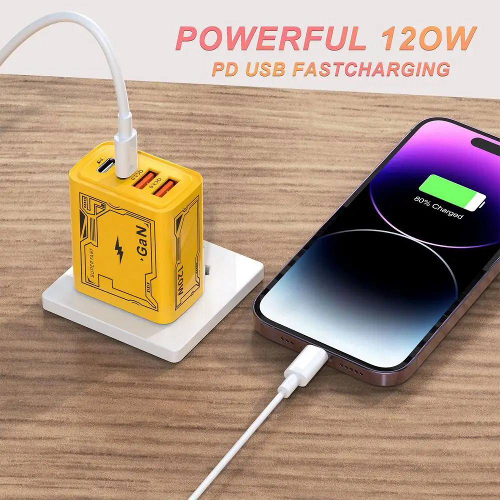 GreatMall® 65W USB Charger Type C Fast Charging Mobile Phone Charger For iPhone Xiaomi Samsung Huawei Quick Charger Travel Charge Adapter