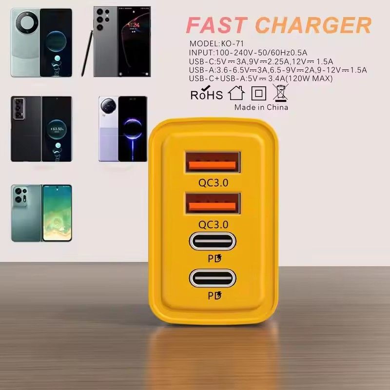 GreatMall® 65W USB Charger Type C Fast Charging Mobile Phone Charger For iPhone Xiaomi Samsung Huawei Quick Charger Travel Charge Adapter