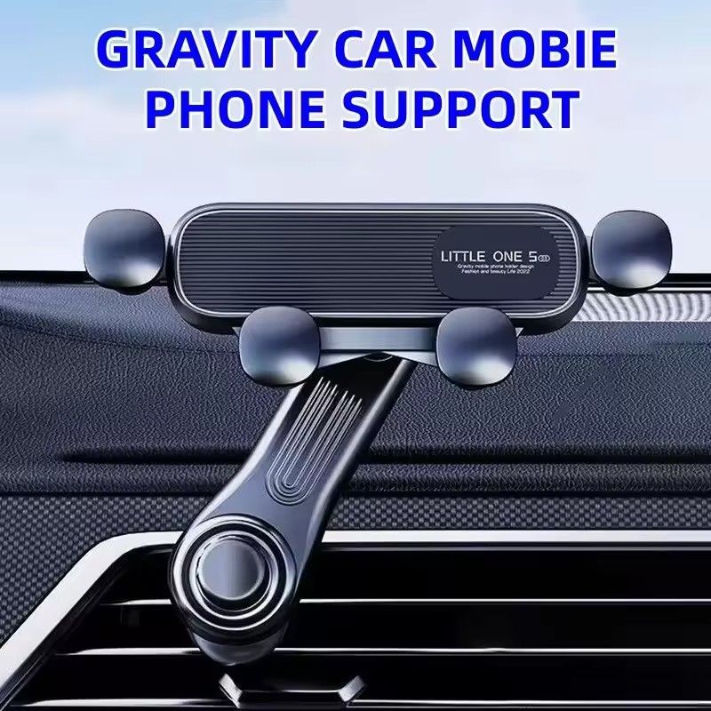 GreatMall® New 360° Rotation Gravity Car Phone Holder Air Vent Clip Navigation Stand Telescopic Air Outlet Phone Support for 4.7-7 inc