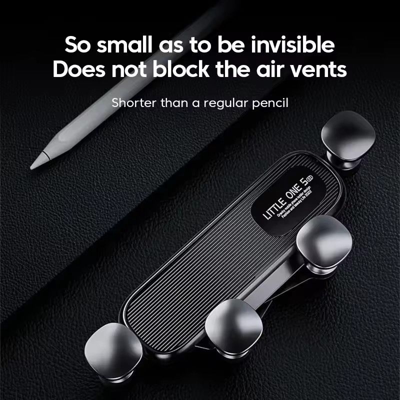 GreatMall® New 360° Rotation Gravity Car Phone Holder Air Vent Clip Navigation Stand Telescopic Air Outlet Phone Support for 4.7-7 inc