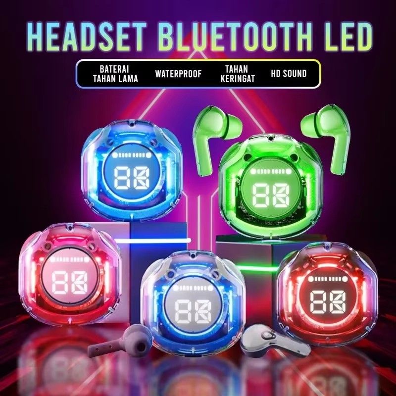 GreatMall® NEW AIR39 Wireless Earbuds BT5.3 Bluetooth Earphone TWS Headphones ENC Earpods LED Power Digital Display Stereo Sound for Sports