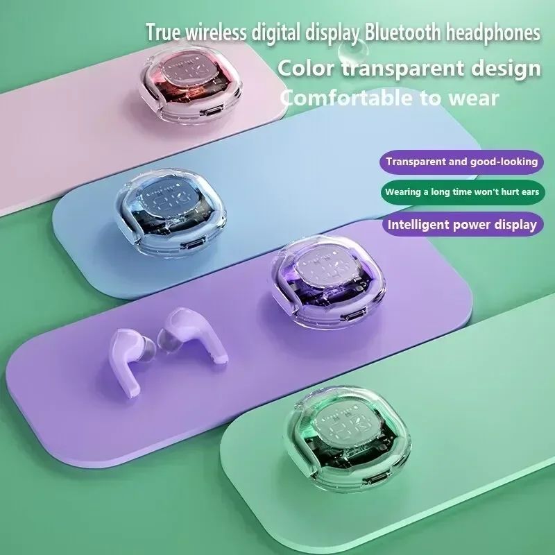 GreatMall® NEW AIR39 Wireless Earbuds BT5.3 Bluetooth Earphone TWS Headphones ENC Earpods LED Power Digital Display Stereo Sound for Sports