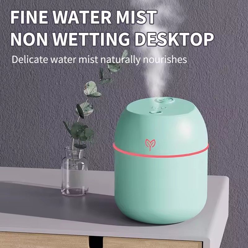 GreatMall® 250ML Mini Ultrasonic Air Humidifier Romantic Light USB Essential Oil Diffuser Car Purifier Aroma Anion Mist Maker With LED Lamp