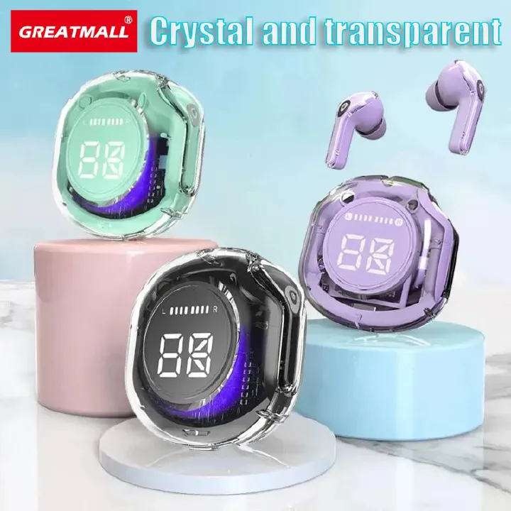 GreatMall® NEW AIR39 Wireless Earbuds BT5.3 Bluetooth Earphone TWS Headphones ENC Earpods LED Power Digital Display Stereo Sound for Sports