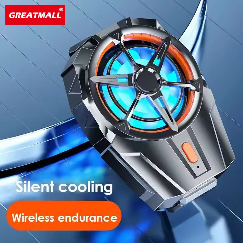 GreatMall® X52 Cooling Fans For Mobile Phone Rechargeable Battery Silent Cooler Three Speed Adjustable Cell Phone Gaming Radiator Clip