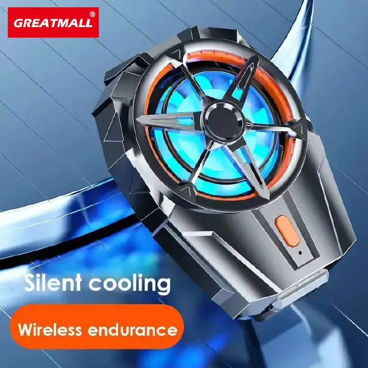 GreatMall® X52 Cooling Fans For Mobile Phone Rechargeable Battery Silent Cooler Three Speed Adjustable Cell Phone Gaming Radiator Clip