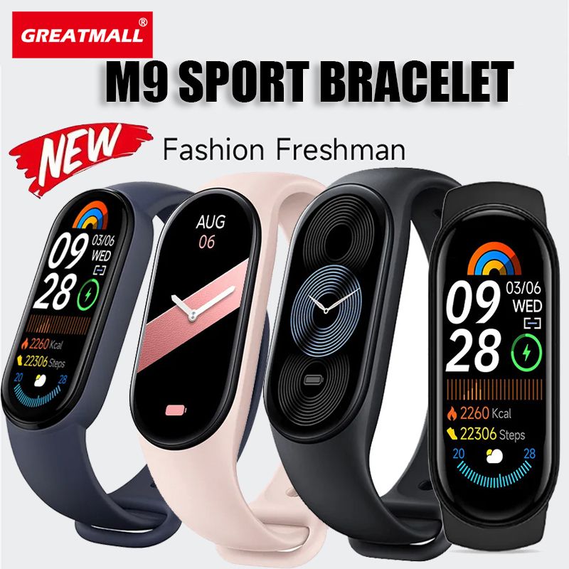 GreatMall® Mi Band 9 Full touch SmartWatch Men Women Monitoring Bluetooth Call HeartRate Sports Fitness Tracking Smart Watch For Xiaomi iOS