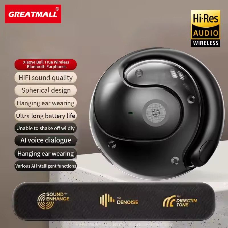 GreatMall® TWS Bluetooth Earphone Wireless Earbuds JM13 HiFi Sound Ear Hook Sport Music Earpods IPX5 Waterproof Headset for Android IOS