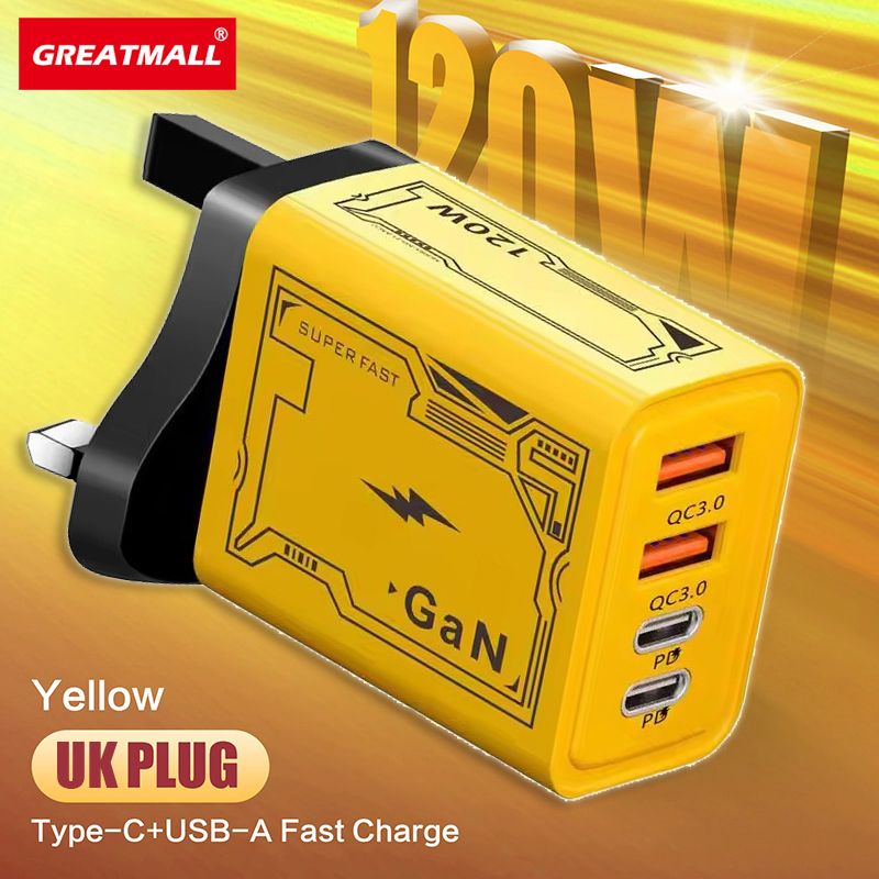 GreatMall® 65W USB Charger Type C Fast Charging Mobile Phone Charger For iPhone Xiaomi Samsung Huawei Quick Charger Travel Charge Adapter