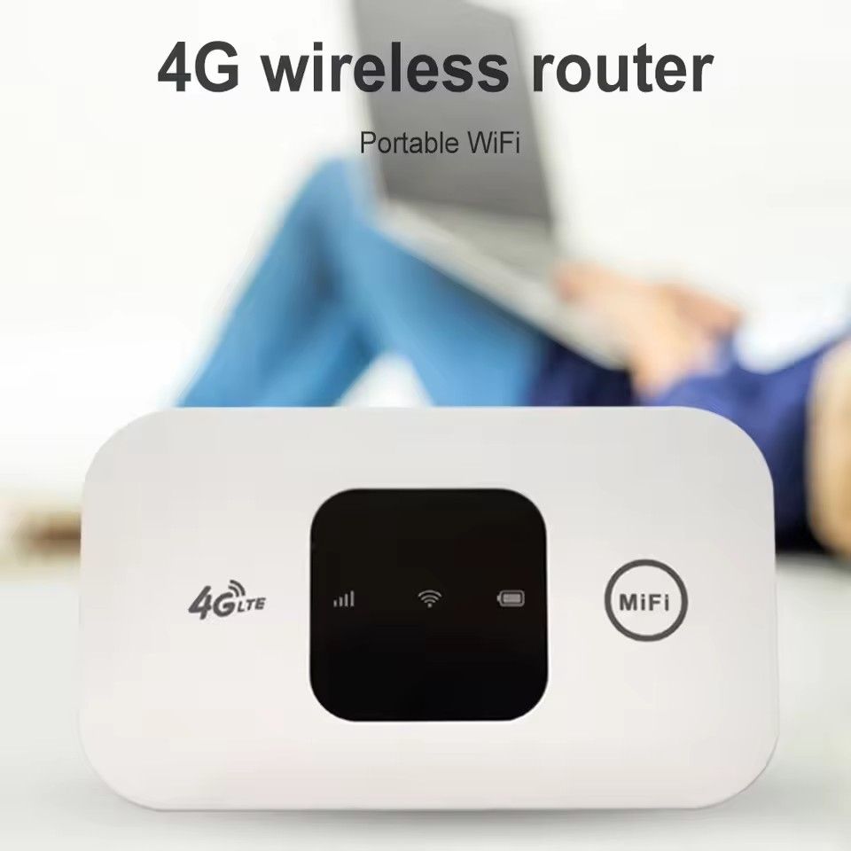 GreatMall® 4G Lte Router Wireless Wifi 2100mAh Mobile Hotspot with SIM Card Slot Hotspot Pocket WIFI 150mbps For Outdoor Home Office Travel portable WiFi