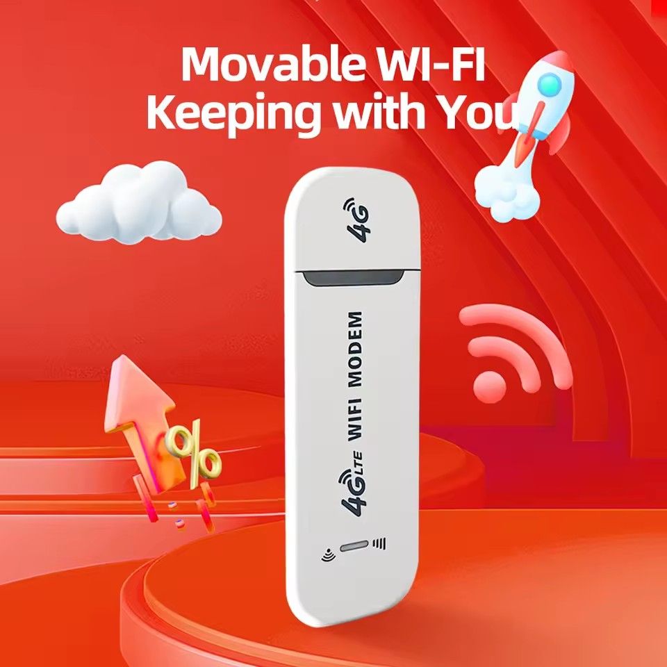 GreatMall® 4G LTE USB Modem Dongle 150Mbps Wireless WiFi Mobile Router SIM Card Network Card Pocket WiFi Hotspot Router for Home Office